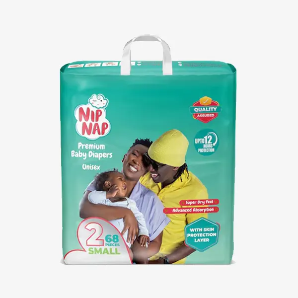 NipNap Premium Baby Diapers Jumbo Mini (68 Pieces) – Maximum Comfort & Protection