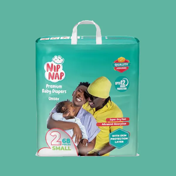NipNap Premium Baby Diapers Jumbo Mini (68 Pieces) – Maximum Comfort & Protection