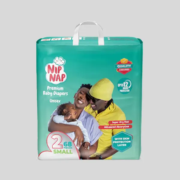 NipNap Premium Baby Diapers Jumbo Mini (68 Pieces) – Maximum Comfort & Protection